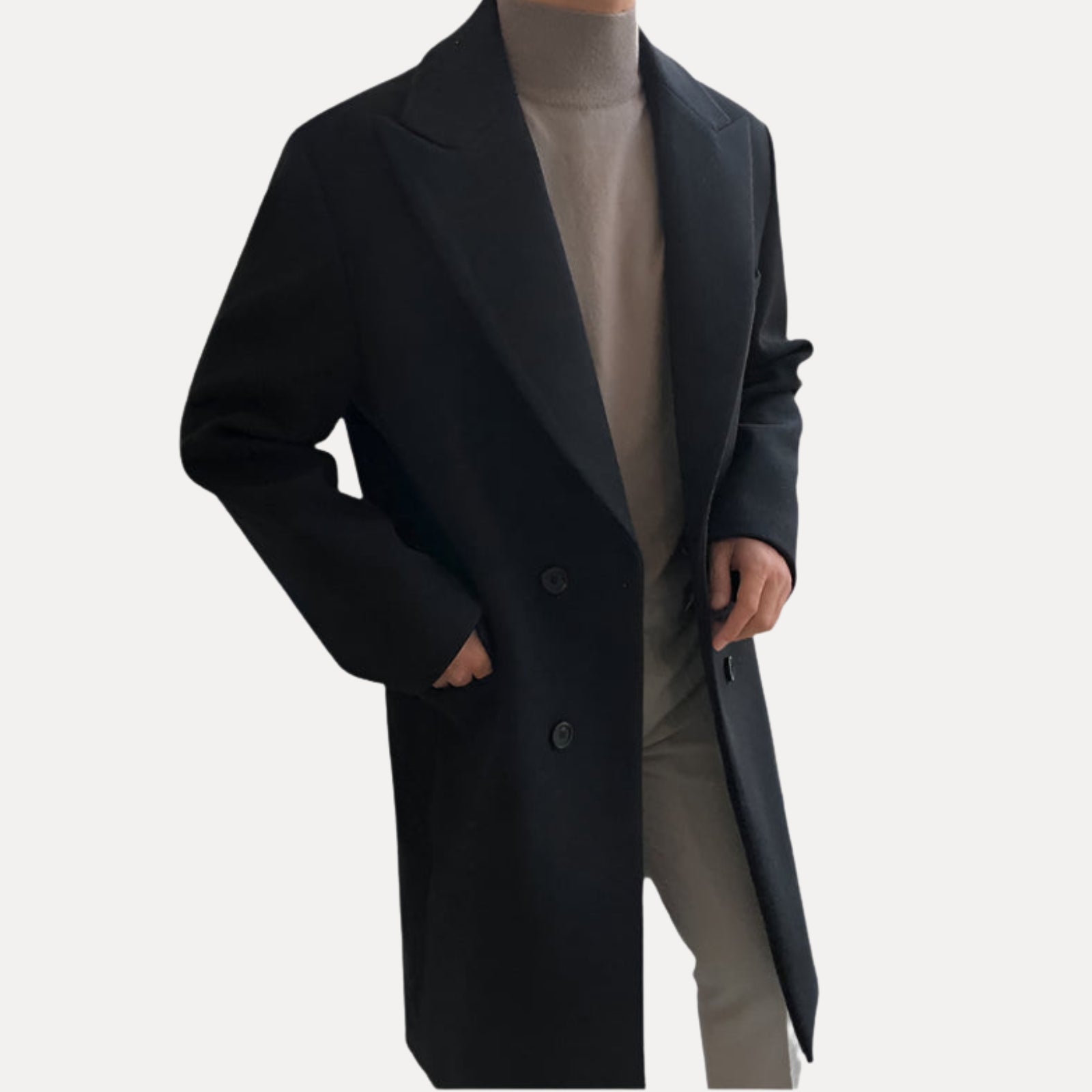 WISEMERE | ELEGANT DOUBLE-BREASTED COAT FOR MEN