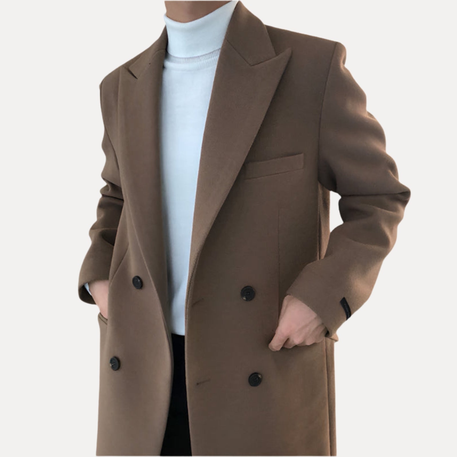 WISEMERE | ELEGANT DOUBLE-BREASTED COAT FOR MEN