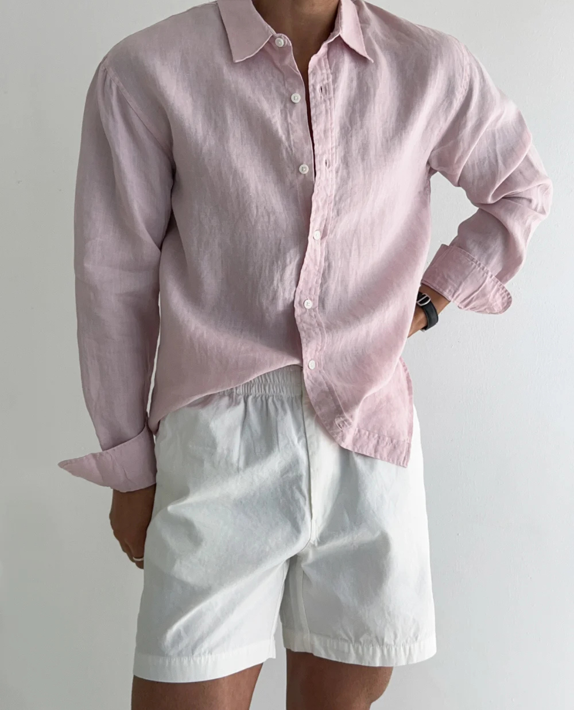 WISEMERE™ | Men's Santorini Linen Shirt