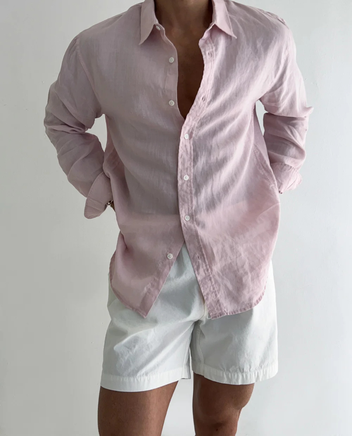 WISEMERE™ | Men's Santorini Linen Shirt