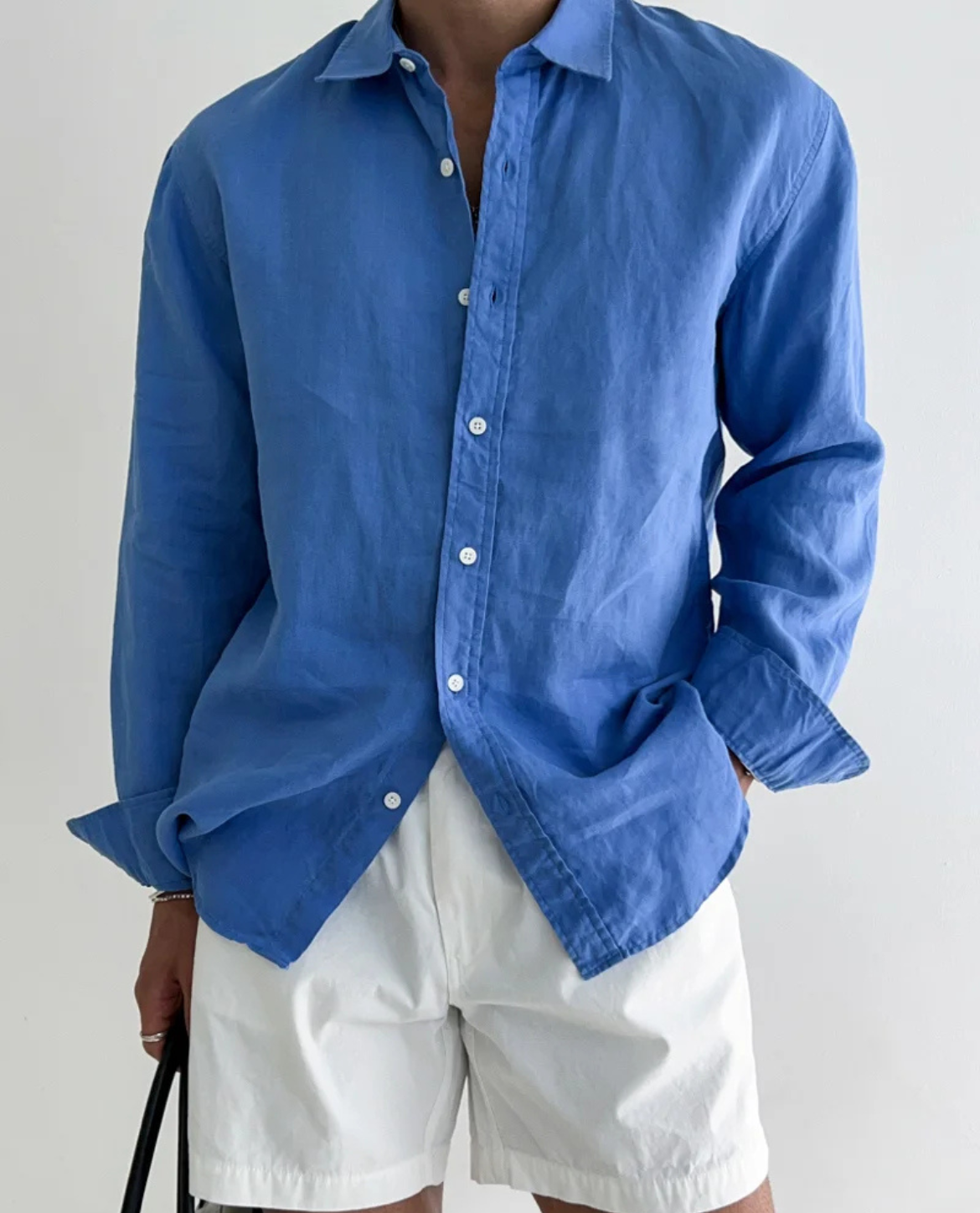 WISEMERE™ | Men's Santorini Linen Shirt