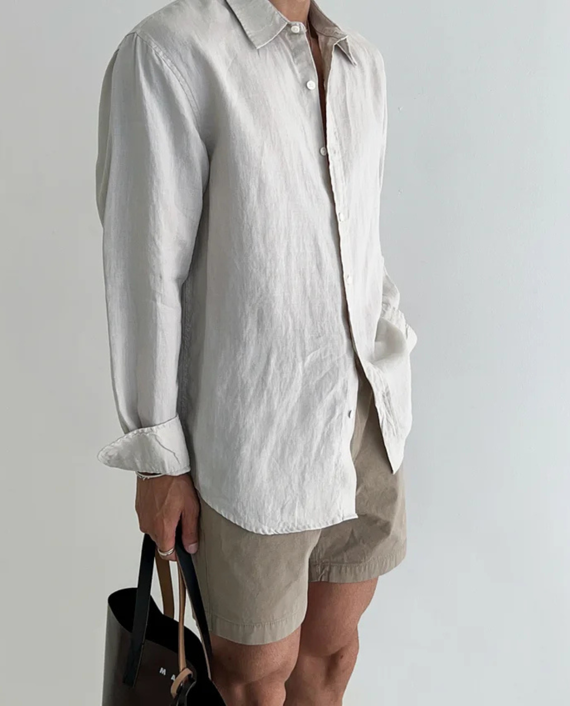 WISEMERE™ | Men's Santorini Linen Shirt