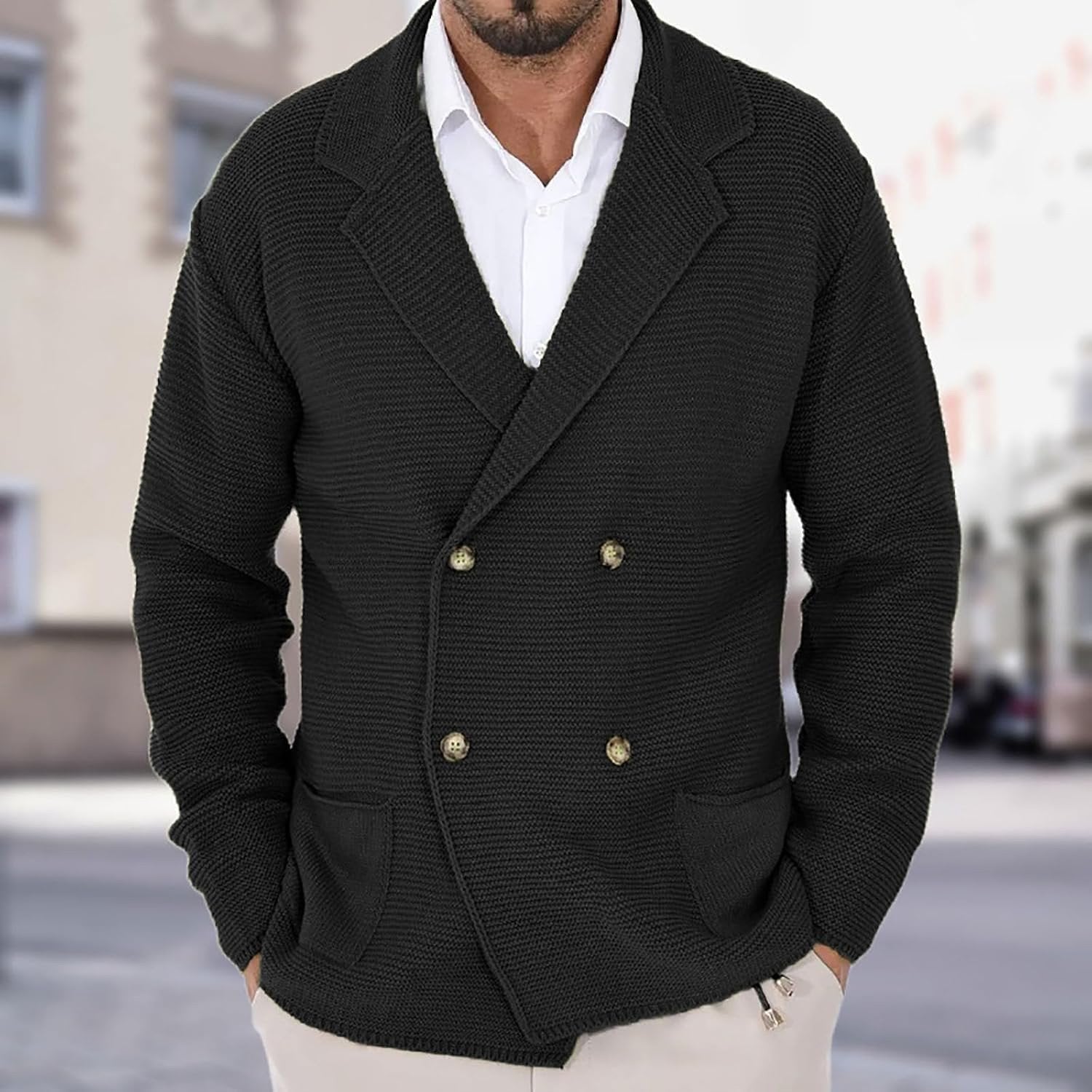 WISEMERE | ELEGANT KNIT CARDIGAN FOR MEN