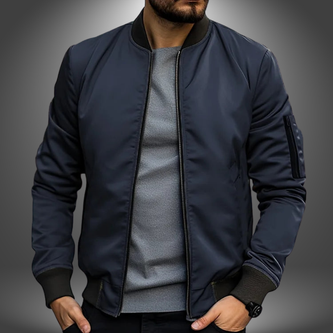 WISEMERE™ | Men's Modern Fit Bomber Jacket