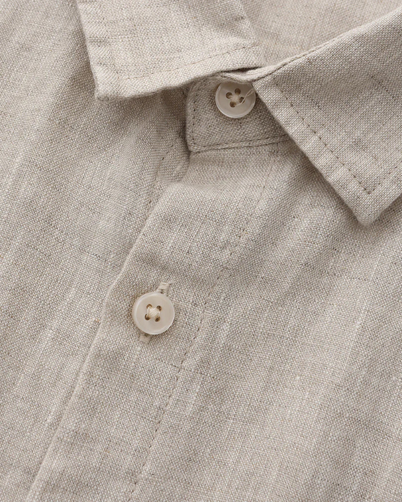 WISEMERE | LINEN SHIRT (SHORTSLEEVE)