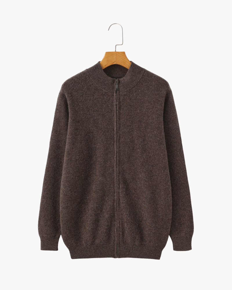 WISEMERE | CASHMERE ZIP-UP SWEATER