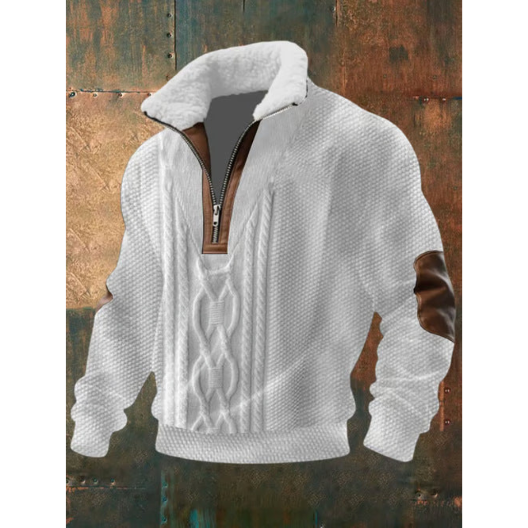 WISEMERE | HIGH COLLAR FLEECE SWEATER