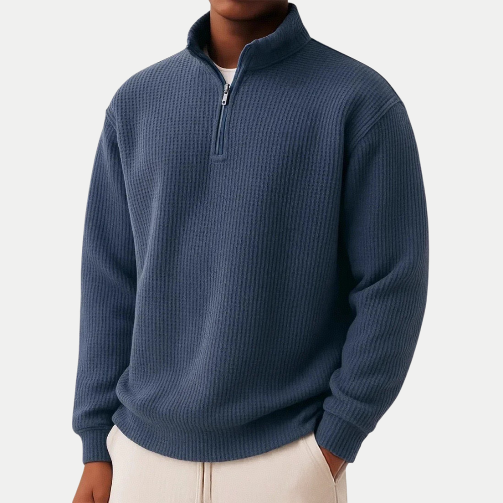 WISEMERE | ELEGANT ZIPPERED SWEATER FOR MEN