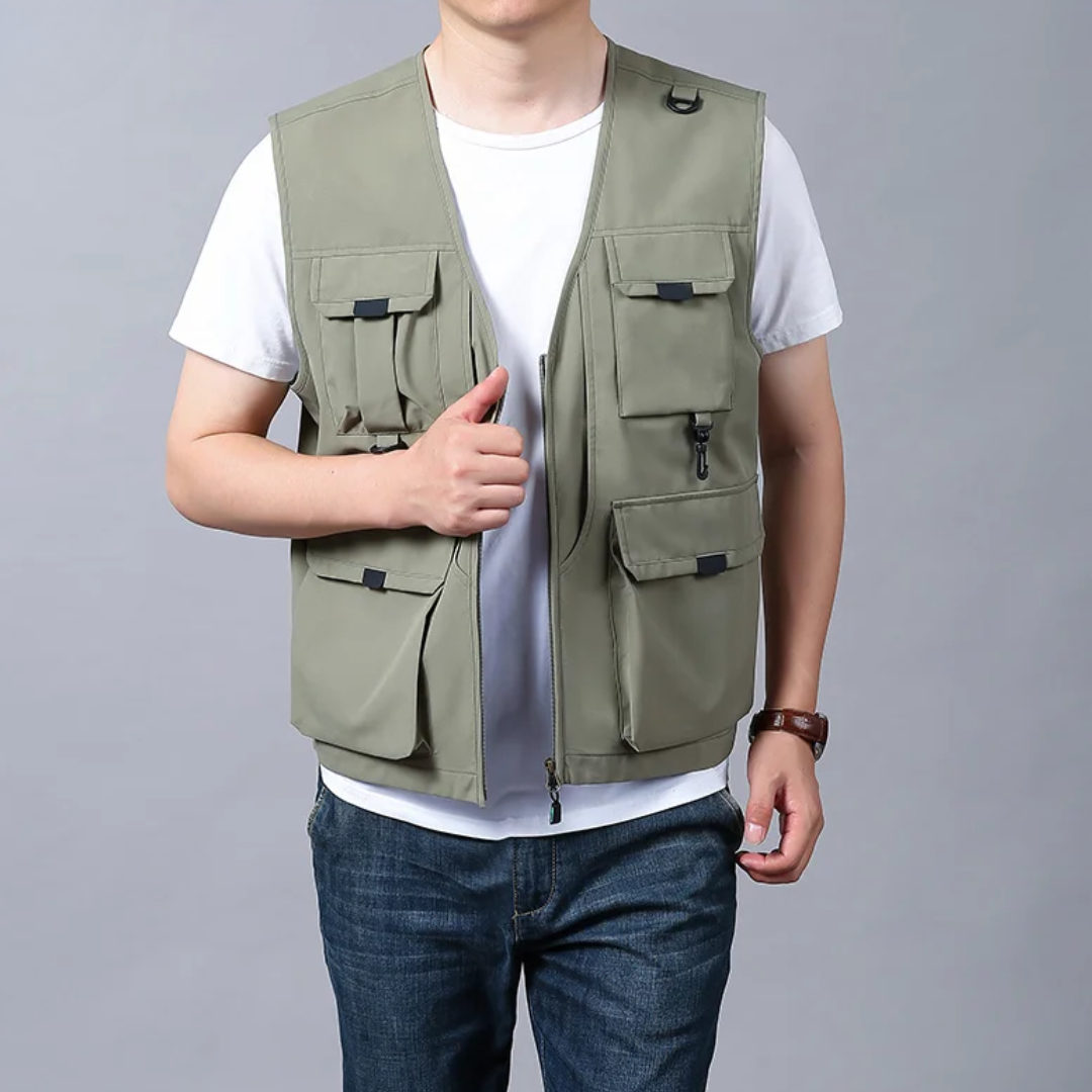 WISEMERE™ | Men's Multi-Pocket Breathable Cargo Vest