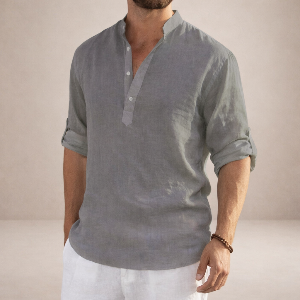 WISEMERE™ | Stand Collar Shirt