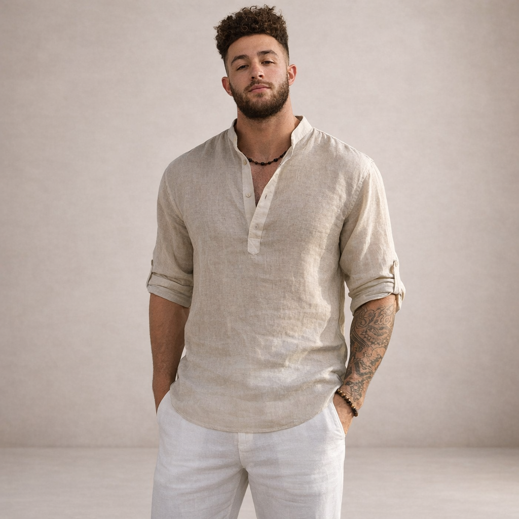 WISEMERE™ | Stand Collar Shirt