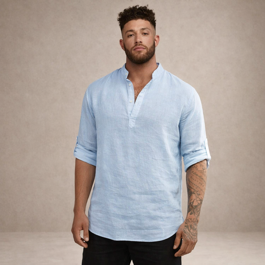WISEMERE™ | Stand Collar Shirt