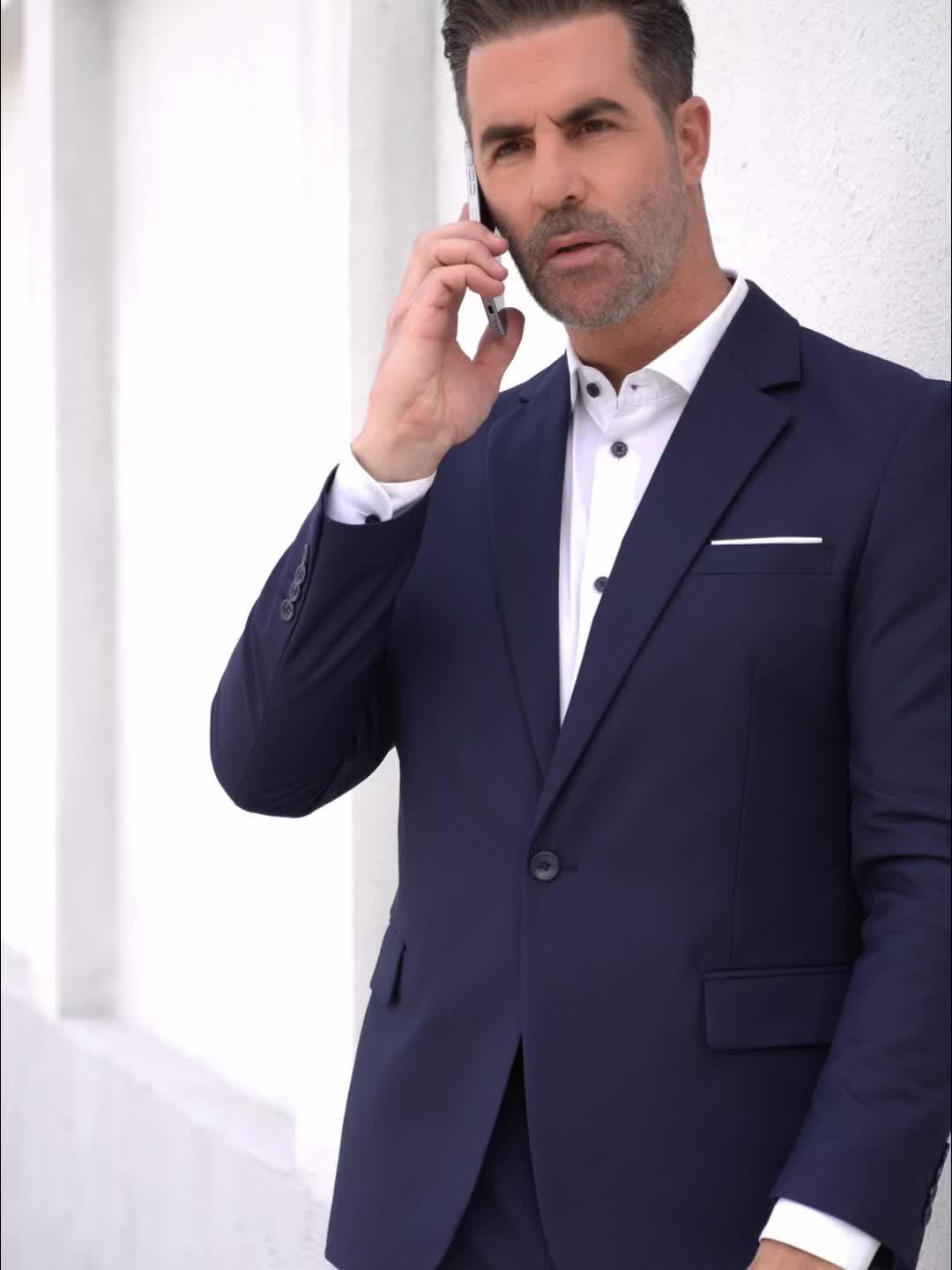 WISEMERE™ | Men's Stretch Two-Button Suit