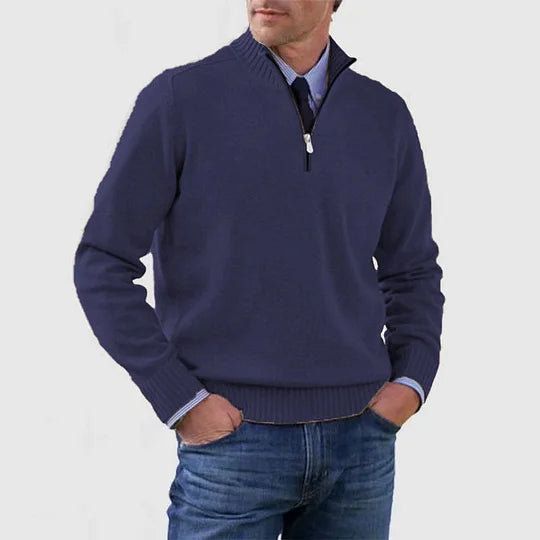 WISEMERE | ELEGANT MEN'S HALF-ZIP SWEATER