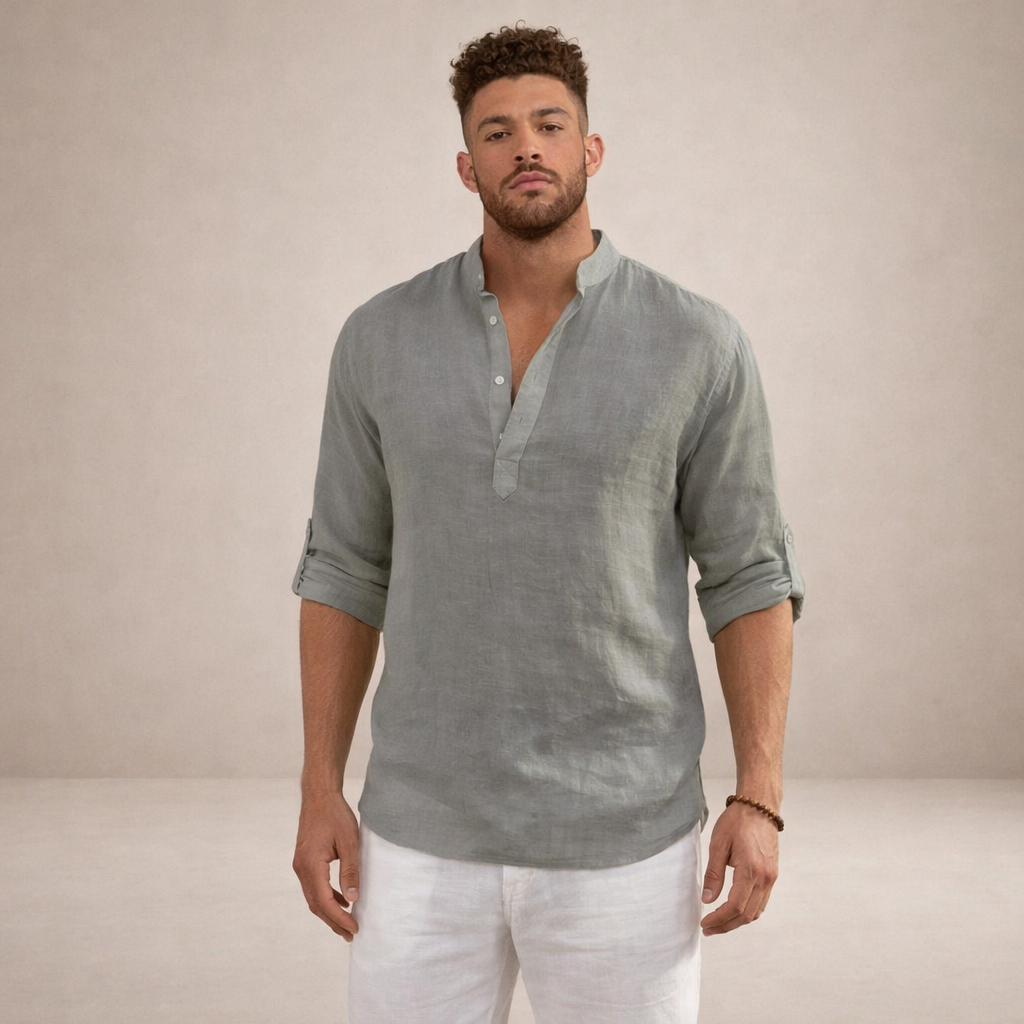 WISEMERE™ | Stand Collar Shirt