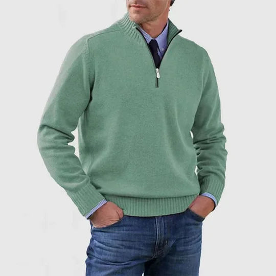 WISEMERE | ELEGANT MEN'S HALF-ZIP SWEATER