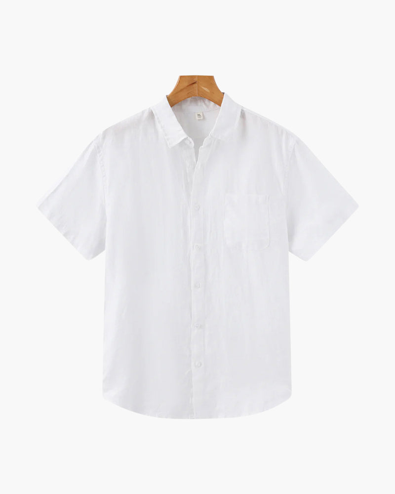 WISEMERE | LINEN SHIRT (SHORTSLEEVE)