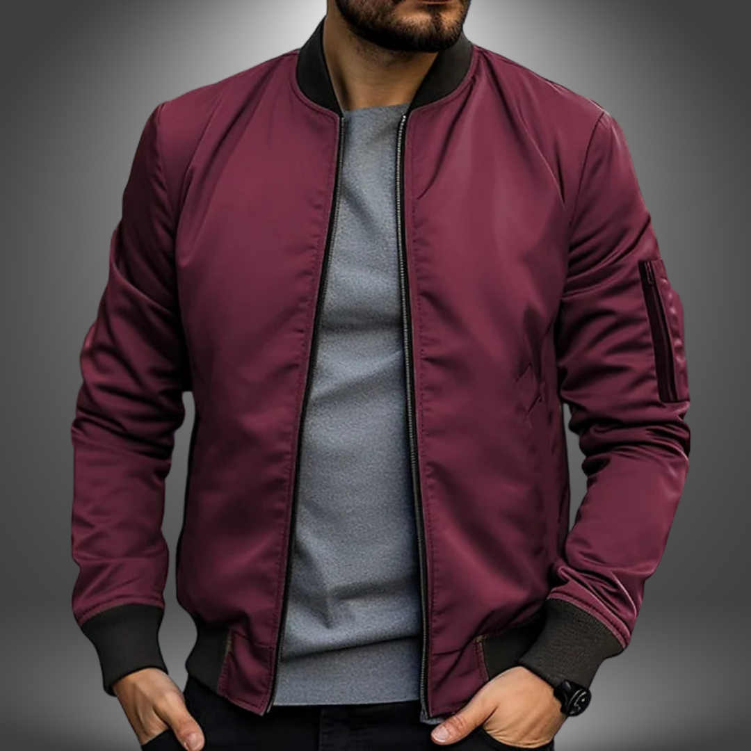 WISEMERE™ | Men's Modern Fit Bomber Jacket