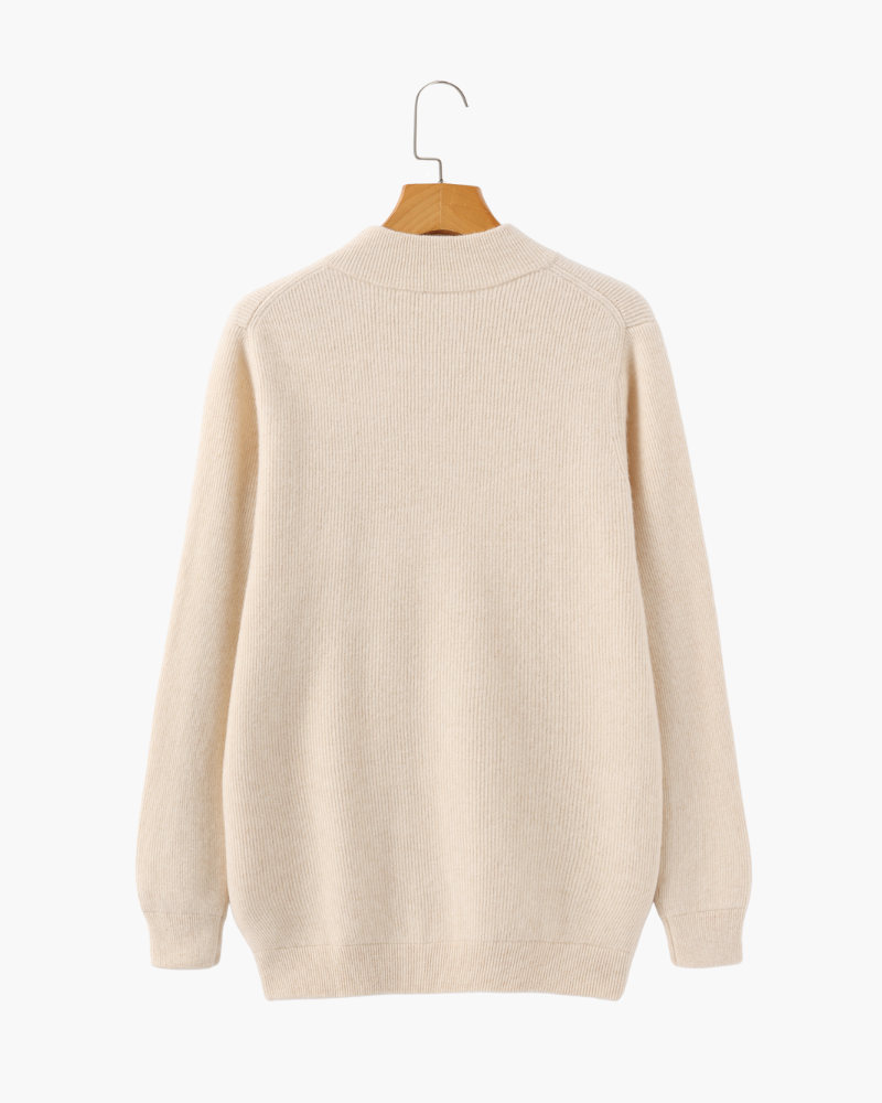 WISEMERE | CASHMERE ZIP-UP SWEATER