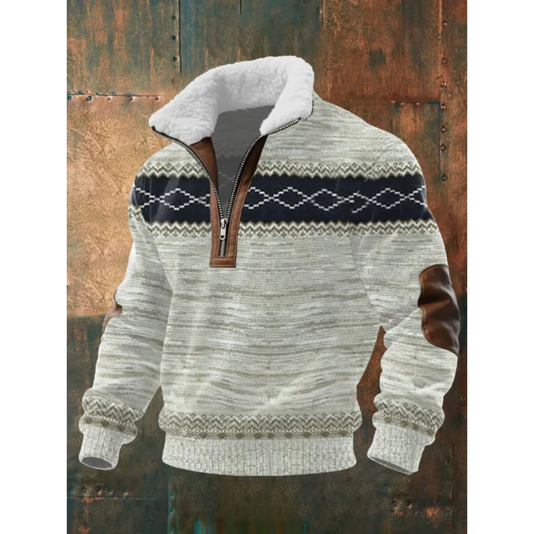 WISEMERE | HIGH COLLAR FLEECE SWEATER