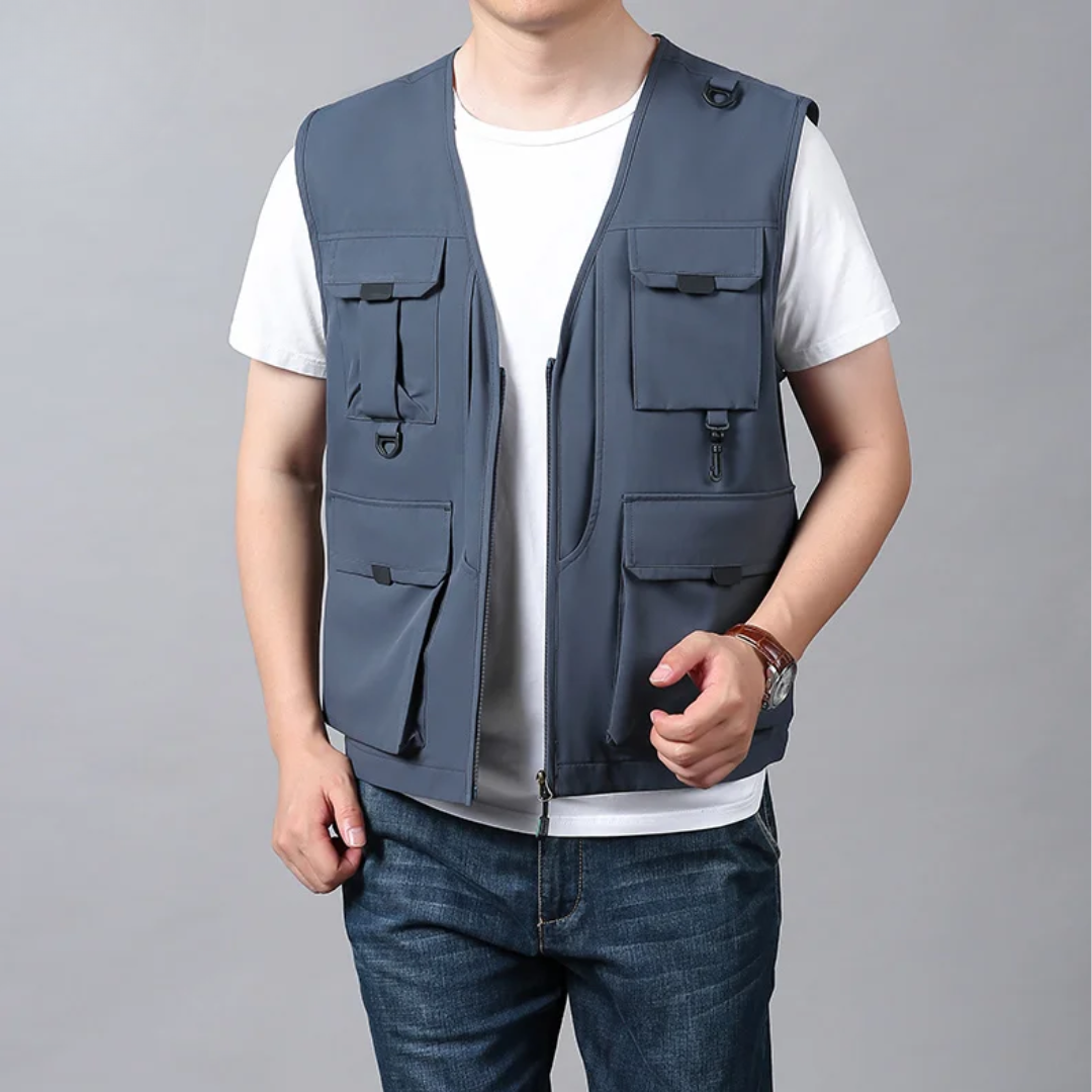 WISEMERE™ | Men's Multi-Pocket Breathable Cargo Vest