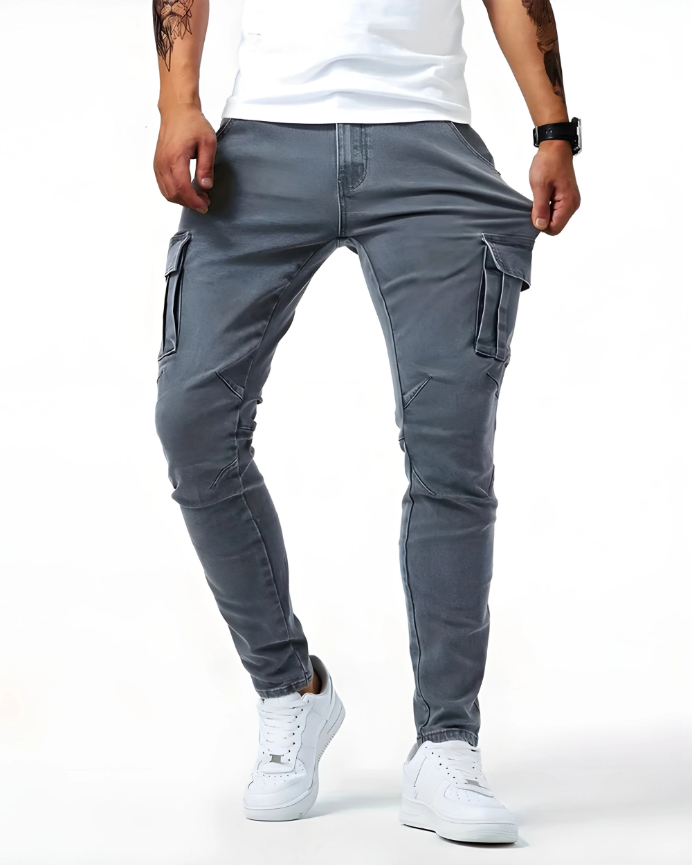 WISEMERE | STRETCH CARGO PANTS FOR MEN