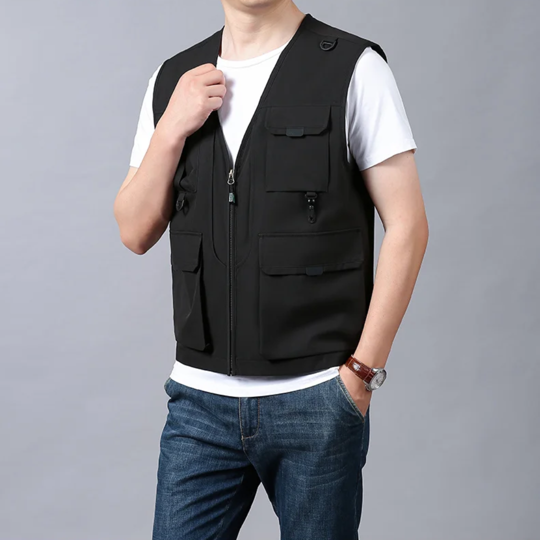 WISEMERE™ | Men's Multi-Pocket Breathable Cargo Vest
