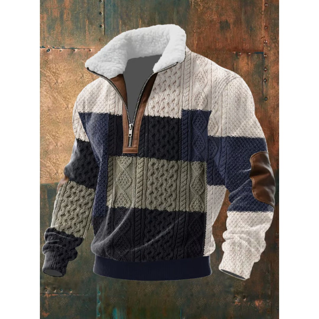 WISEMERE | HIGH COLLAR FLEECE SWEATER