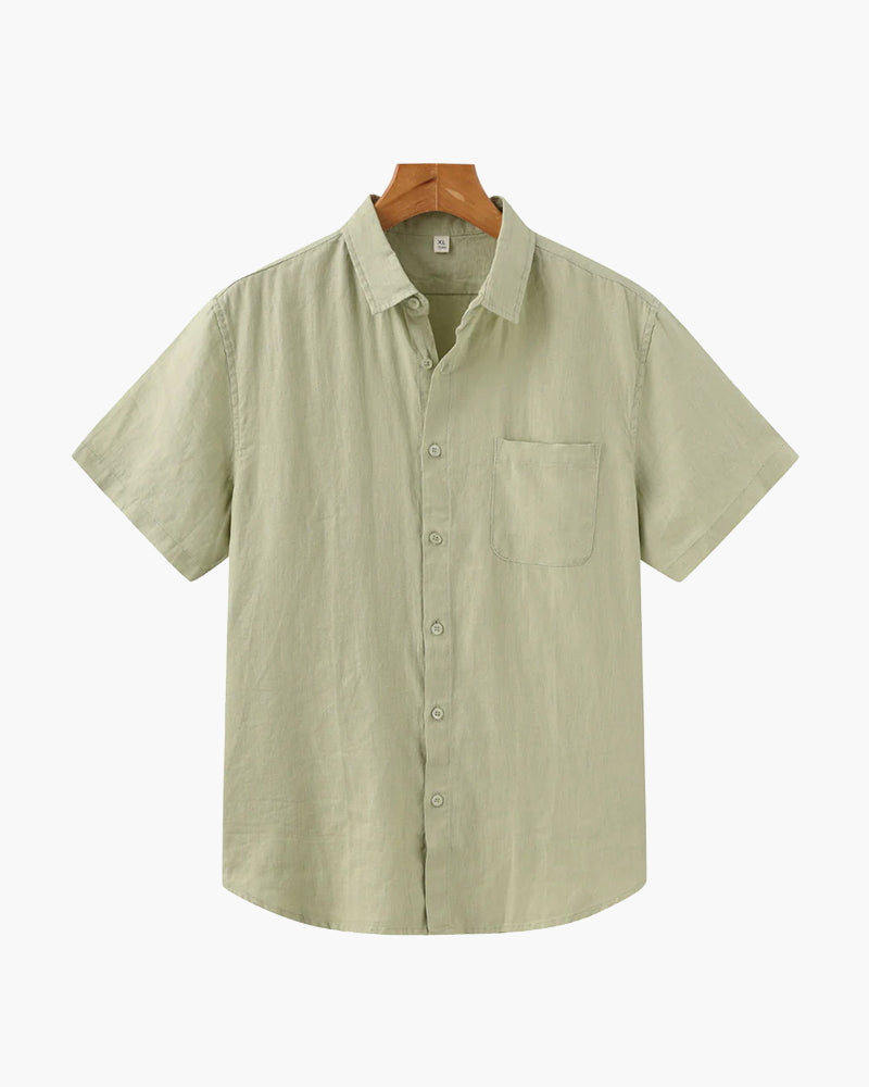 WISEMERE | LINEN SHIRT (SHORTSLEEVE)