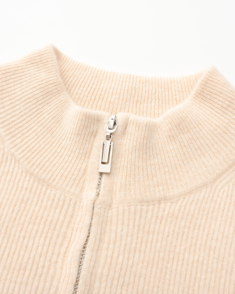 WISEMERE | CASHMERE ZIP-UP SWEATER