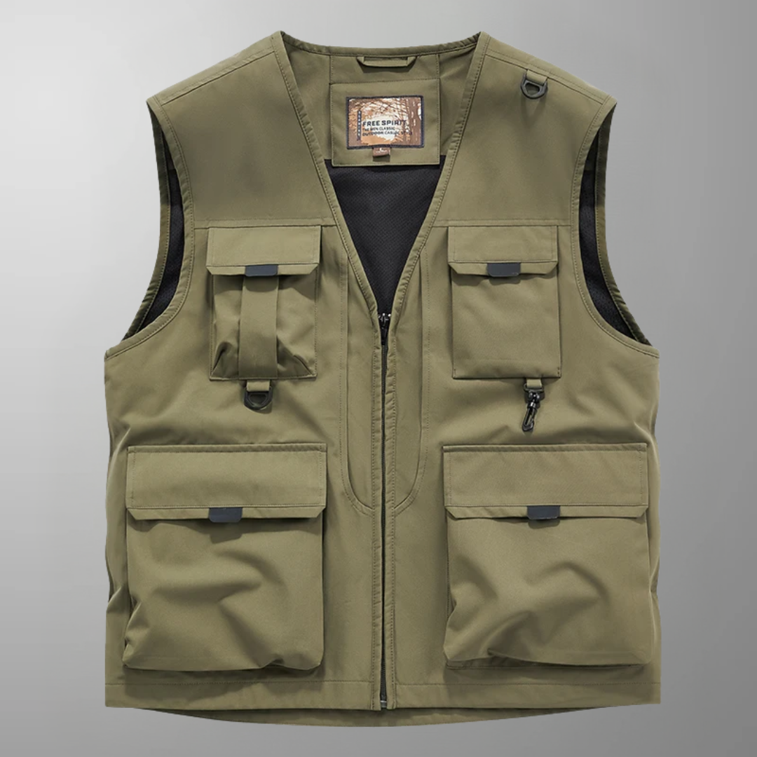 WISEMERE™ | Men's Multi-Pocket Breathable Cargo Vest