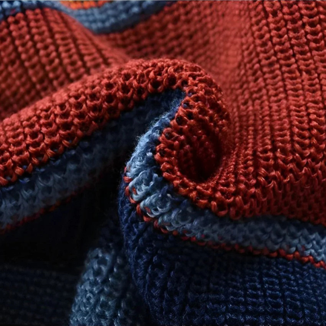 WISEMERE™ | Men's Striped Shawl Collar Cardigan
