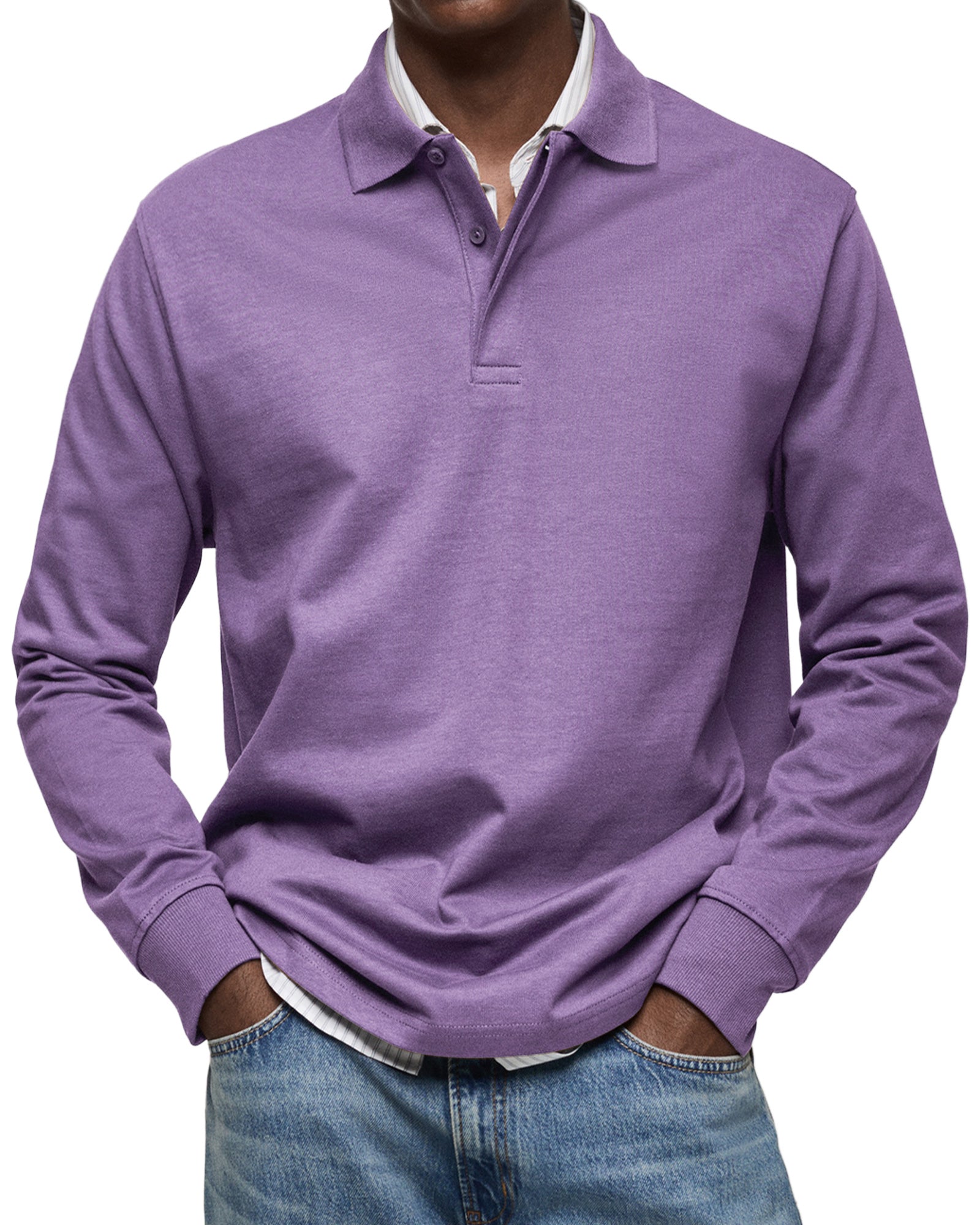 AVANOAH | LUXURY LONG-SLEEVED POLO