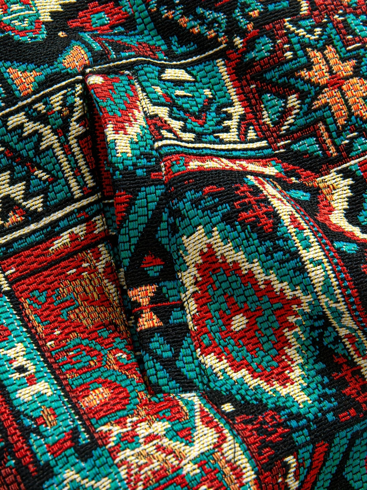 WISEMERE™ | Patterned Lapel Zip Jacket
