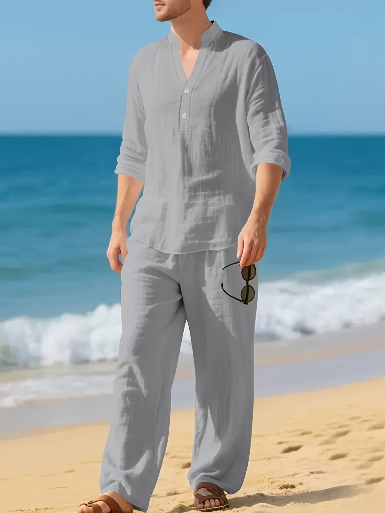 WISEMERE™ | Men's Coords Woven Linen