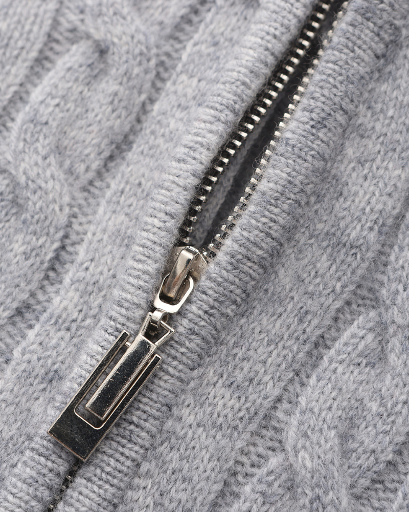 WISEMERE | CASHMERE WOVEN HALF ZIP