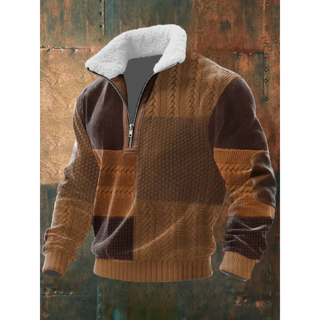 WISEMERE | HIGH COLLAR FLEECE SWEATER