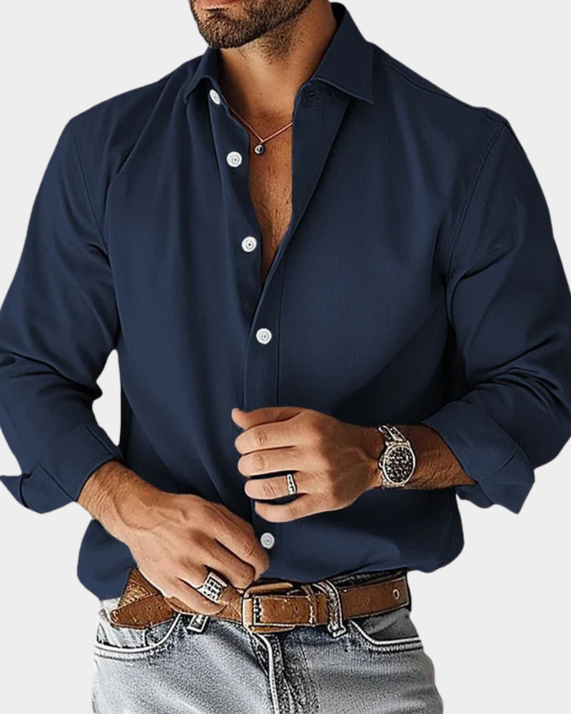 AVANOAH | SLIM FIT STRETCH BUTTONED SHIRT FOR MEN