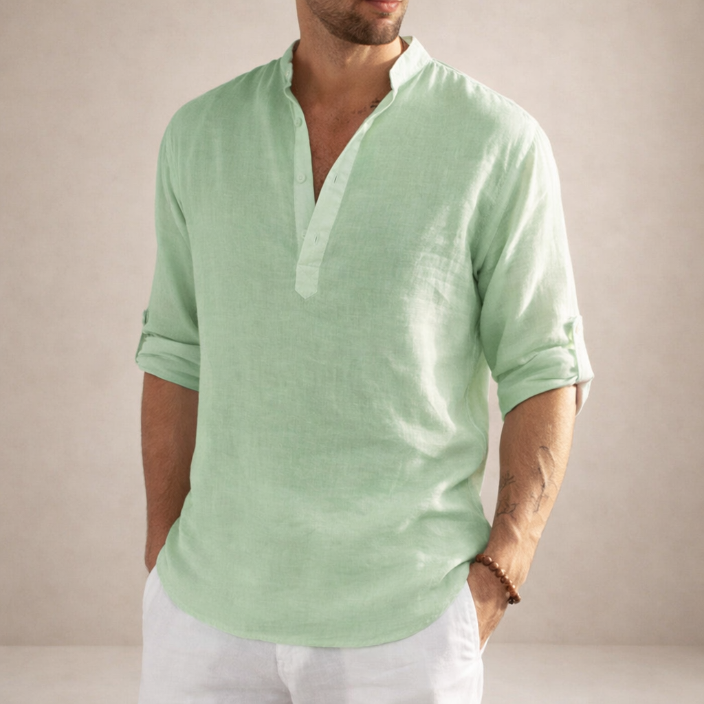 WISEMERE™ | Stand Collar Shirt