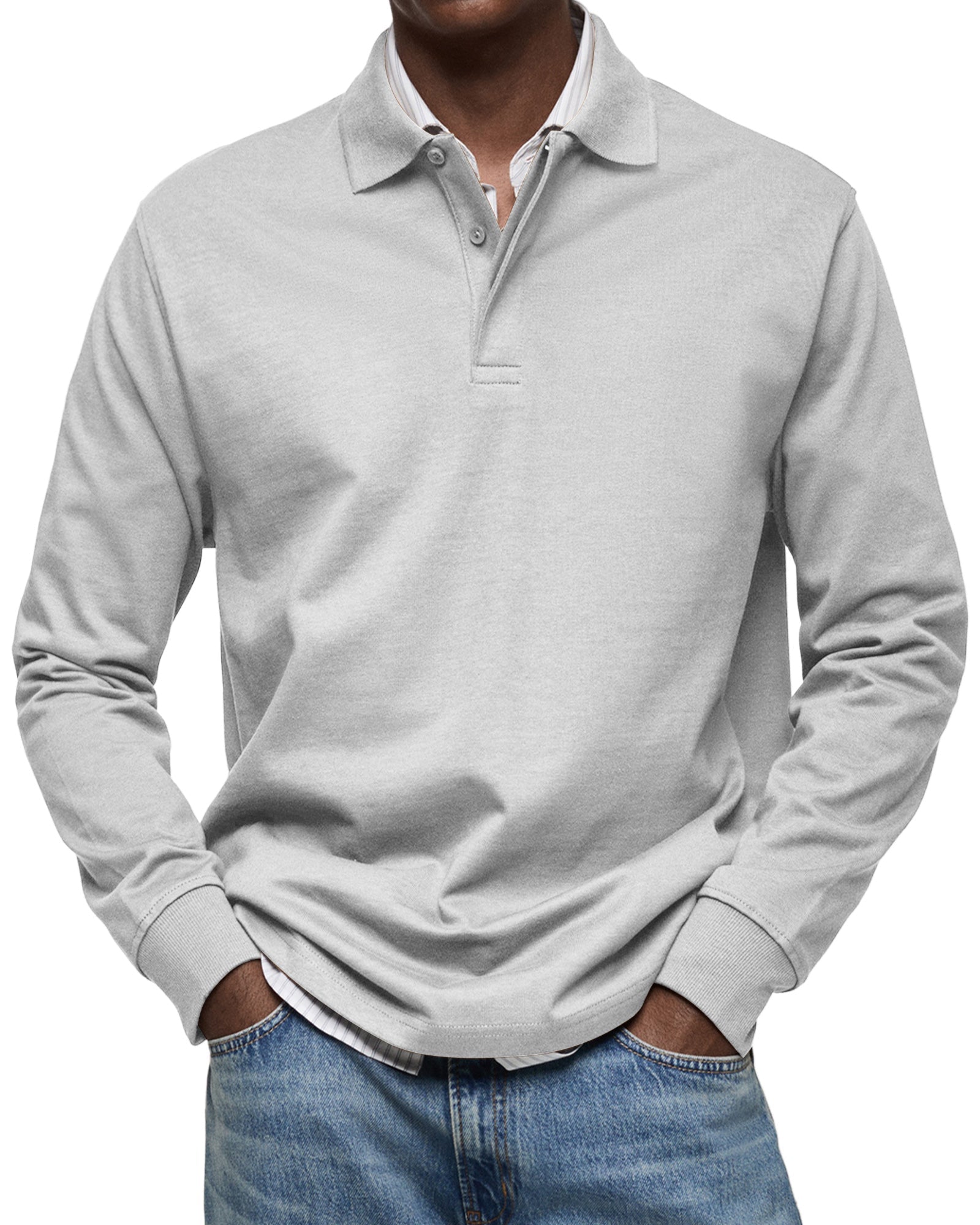 AVANOAH | ELEGANT LONG-SLEEVED POLO FOR MEN