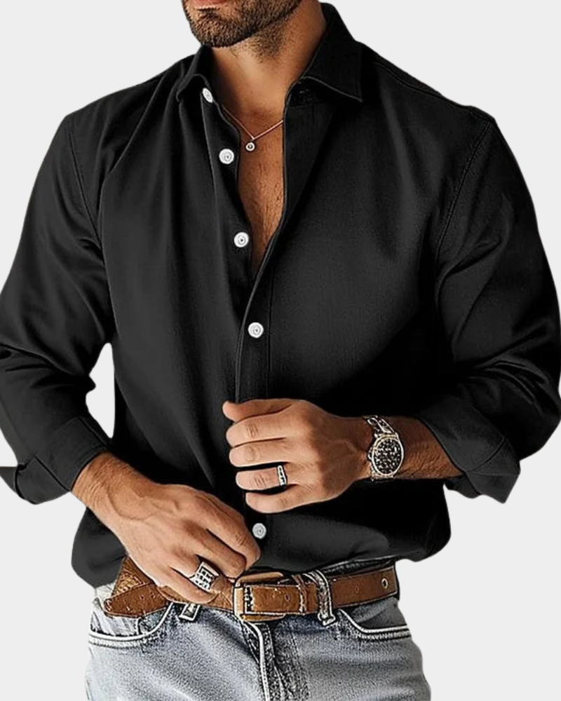 AVANOAH | SLIM FIT STRETCH BUTTONED SHIRT FOR MEN
