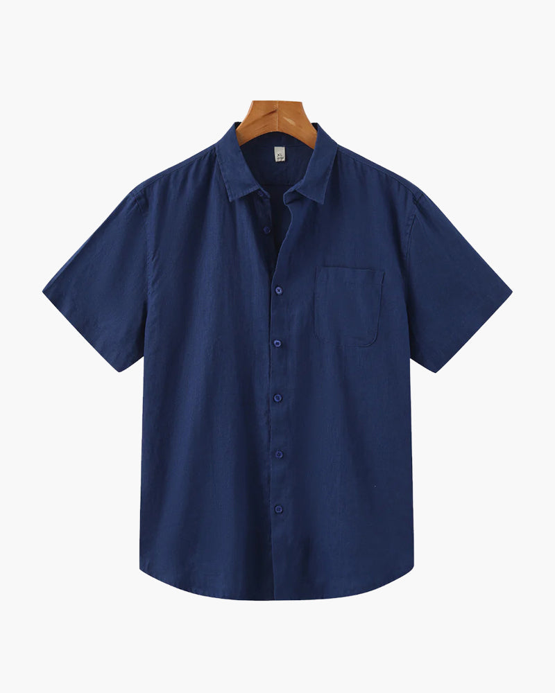 WISEMERE | LINEN SHIRT (SHORTSLEEVE)