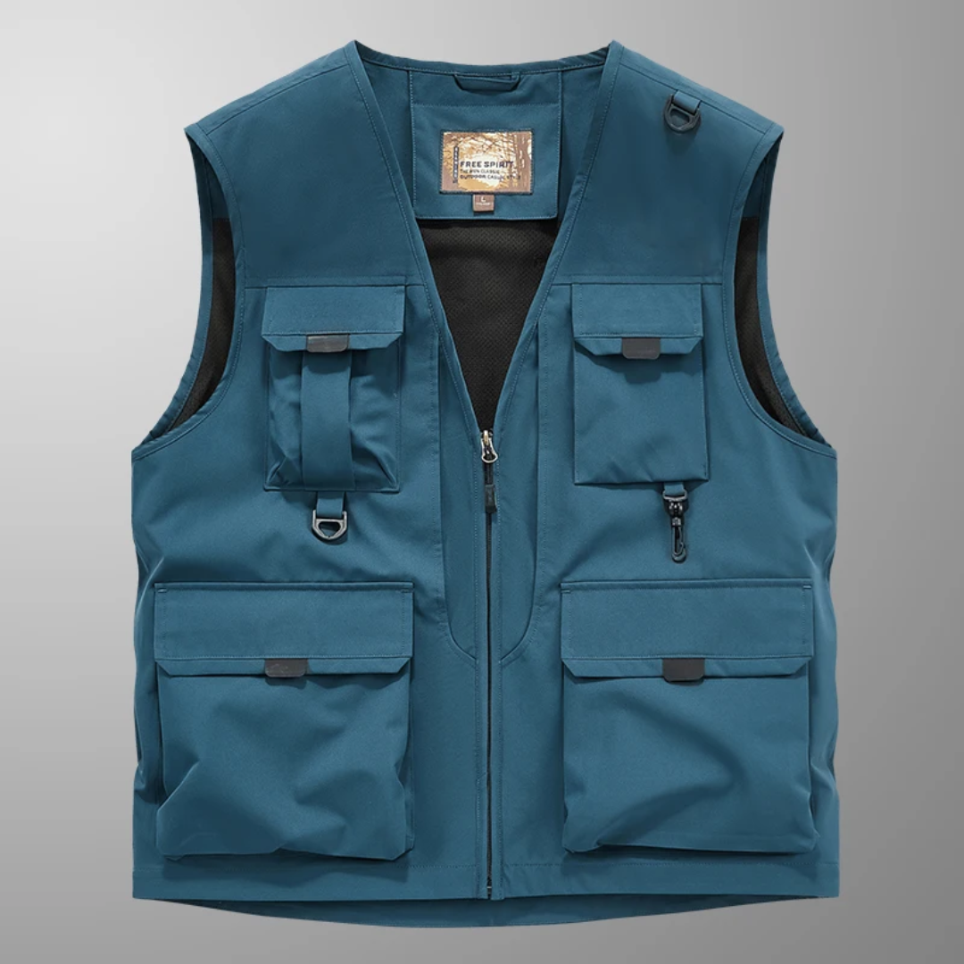 WISEMERE™ | Men's Multi-Pocket Breathable Cargo Vest