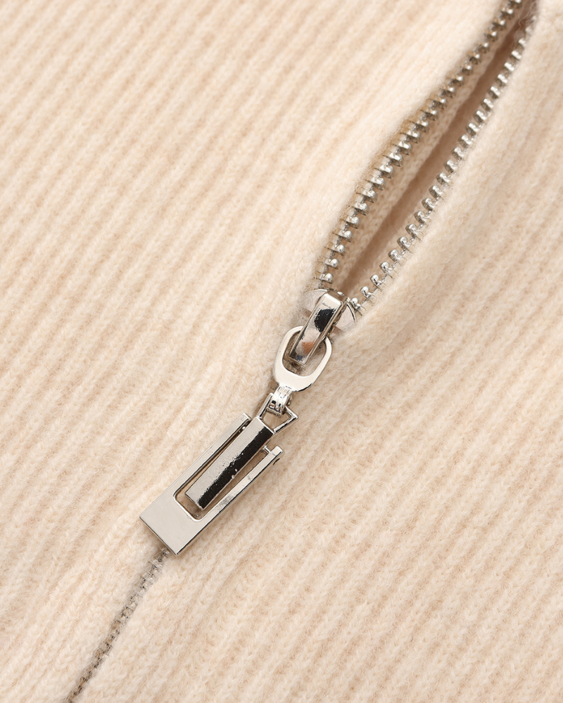 WISEMERE | CASHMERE ZIP-UP SWEATER