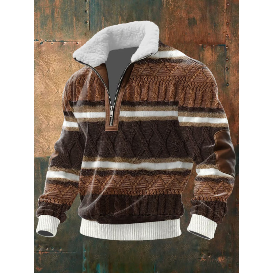 WISEMERE | HIGH COLLAR FLEECE SWEATER