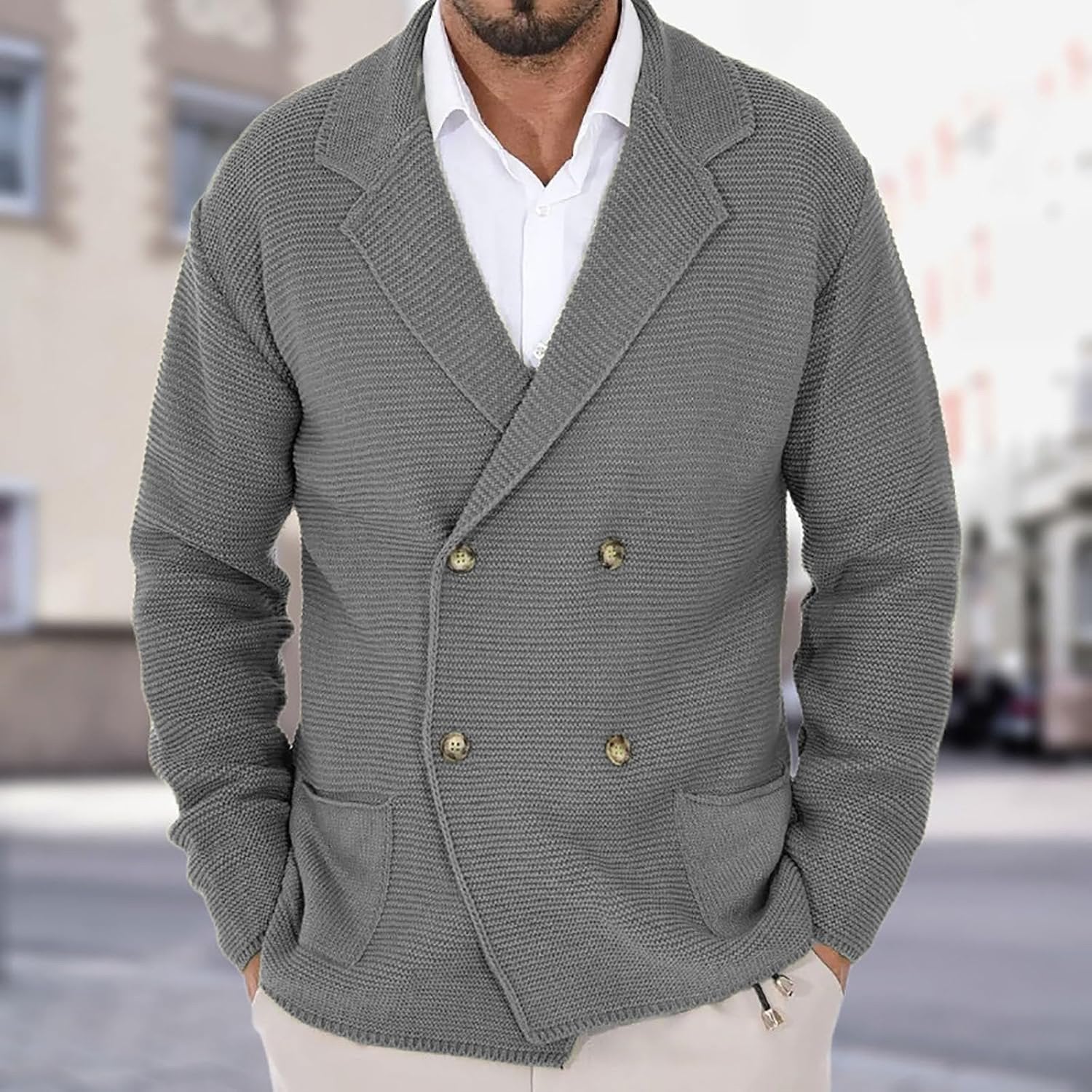 WISEMERE | ELEGANT KNIT CARDIGAN FOR MEN