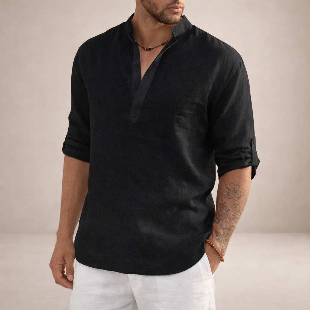 WISEMERE™ | Stand Collar Shirt