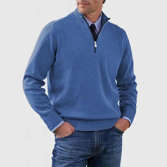 WISEMERE | ELEGANT MEN'S HALF-ZIP SWEATER