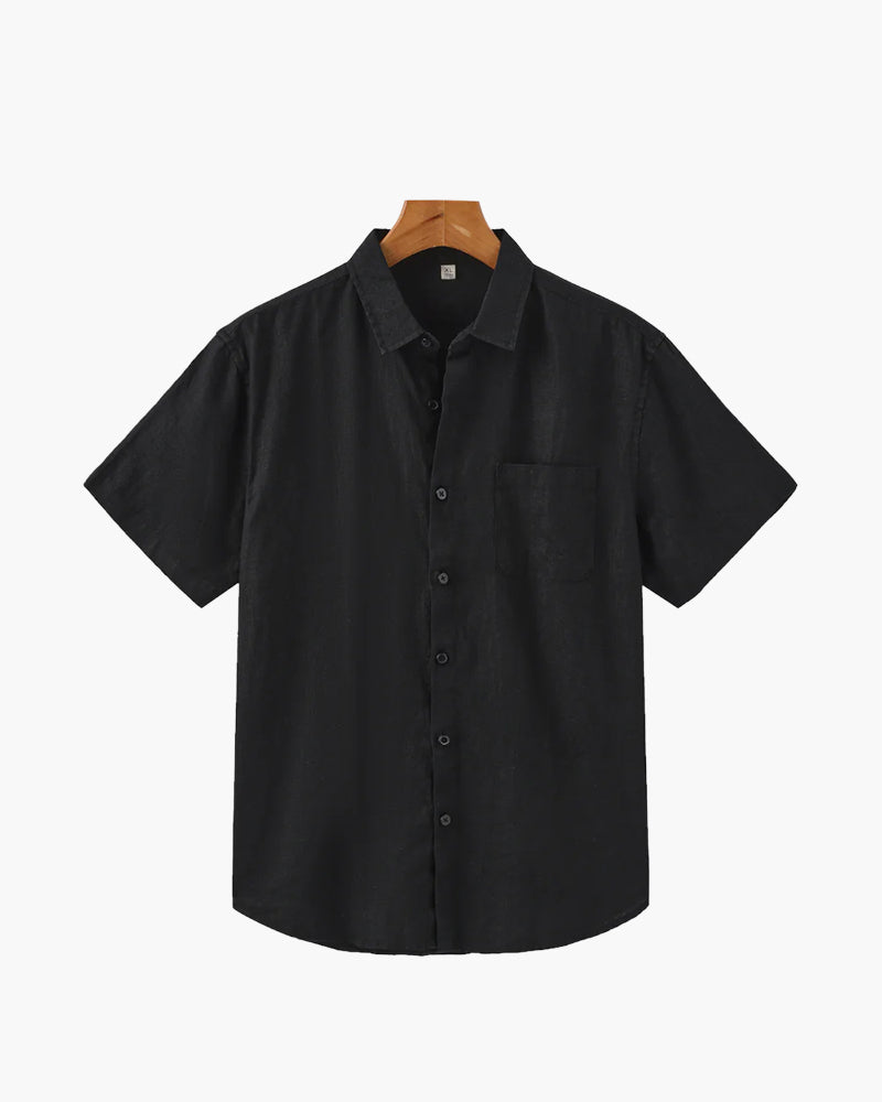 WISEMERE | LINEN SHIRT (SHORTSLEEVE)