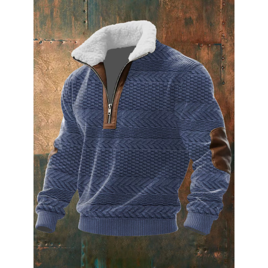 WISEMERE | HIGH COLLAR FLEECE SWEATER